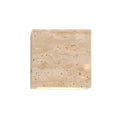 Minimalist Travertine Stone Outdoor LED Wall Sconce With Natural Cave Stone Shade