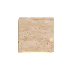 Minimalist Travertine Stone Outdoor LED Wall Sconce With Natural Cave Stone Shade