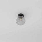 Modern Glass Ceiling Light With Hardwired LED Light