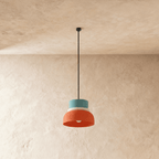 Modern Aluminum Pendant Light With Dome Acrylic Shade