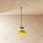Modern Aluminum Pendant Light With Dome Acrylic Shade