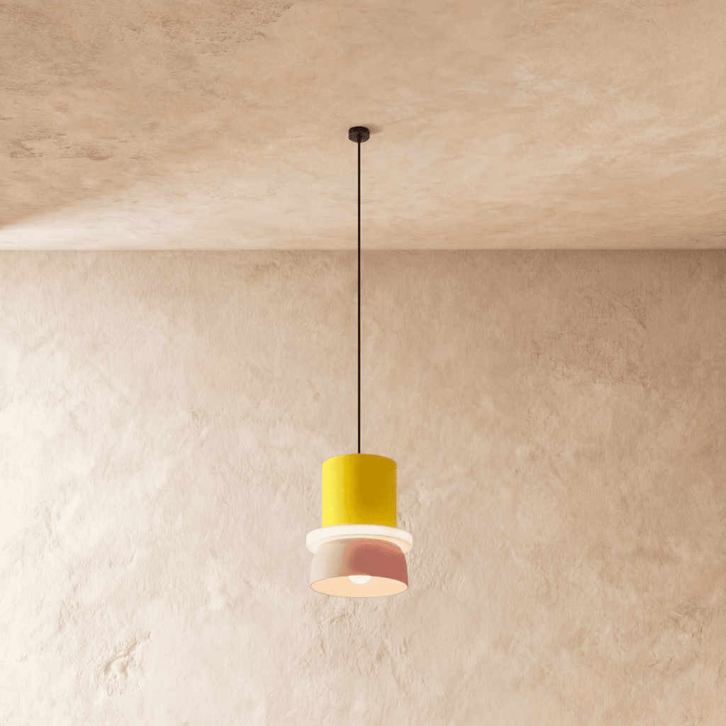Modern Aluminum Pendant Light With Dome Acrylic Shade
