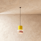 Modern Aluminum Pendant Light With Dome Acrylic Shade