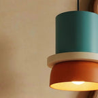 Modern Aluminum Pendant Light With Dome Acrylic Shade