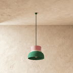 Modern Aluminum Pendant Light With Dome Acrylic Shade