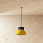 Modern Aluminum Pendant Light With Dome Acrylic Shade