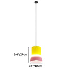 Modern Aluminum Pendant Light With Dome Acrylic Shade
