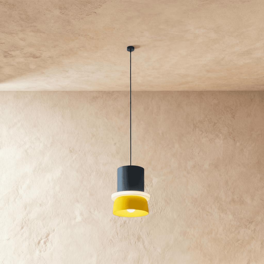 Modern Aluminum Pendant Light With Dome Acrylic Shade