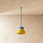 Modern Aluminum Pendant Light With Dome Acrylic Shade
