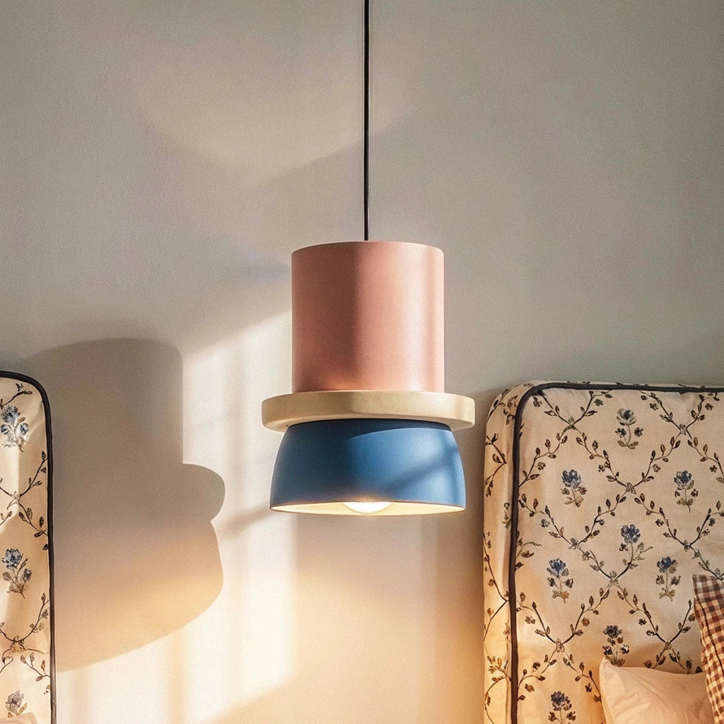 Modern Aluminum Pendant Light With Dome Acrylic Shade