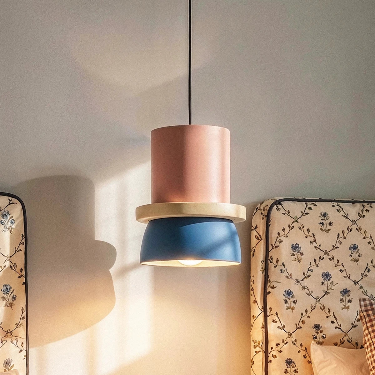 Modern Aluminum Pendant Light With Dome Acrylic Shade