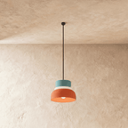 Modern Aluminum Pendant Light With Dome Acrylic Shade