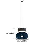 Modern Aluminum Pendant Light With Dome Acrylic Shade