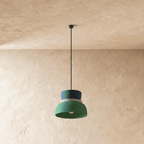 Modern Aluminum Pendant Light With Dome Acrylic Shade