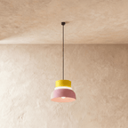 Modern Aluminum Pendant Light With Dome Acrylic Shade