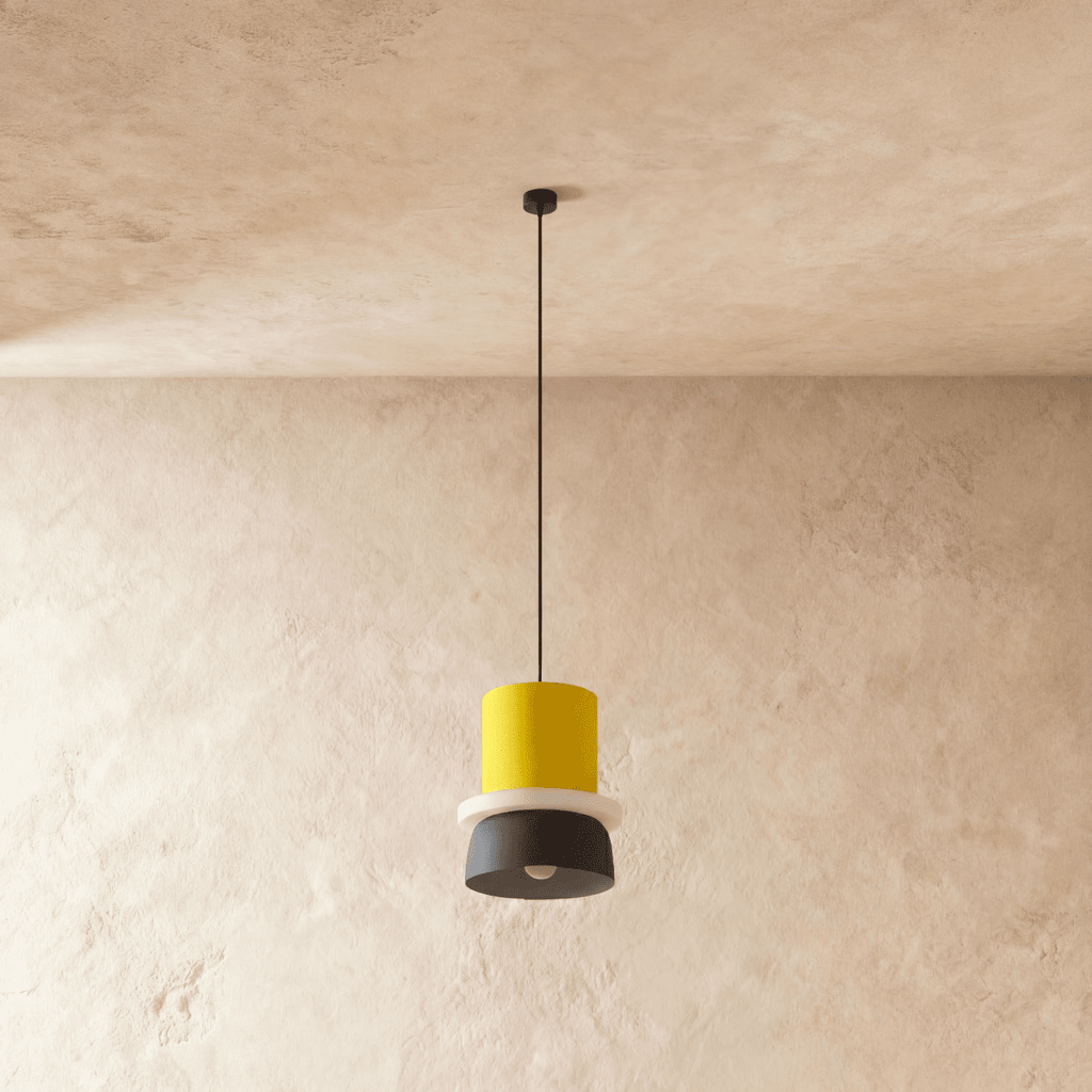Modern Aluminum Pendant Light With Dome Acrylic Shade