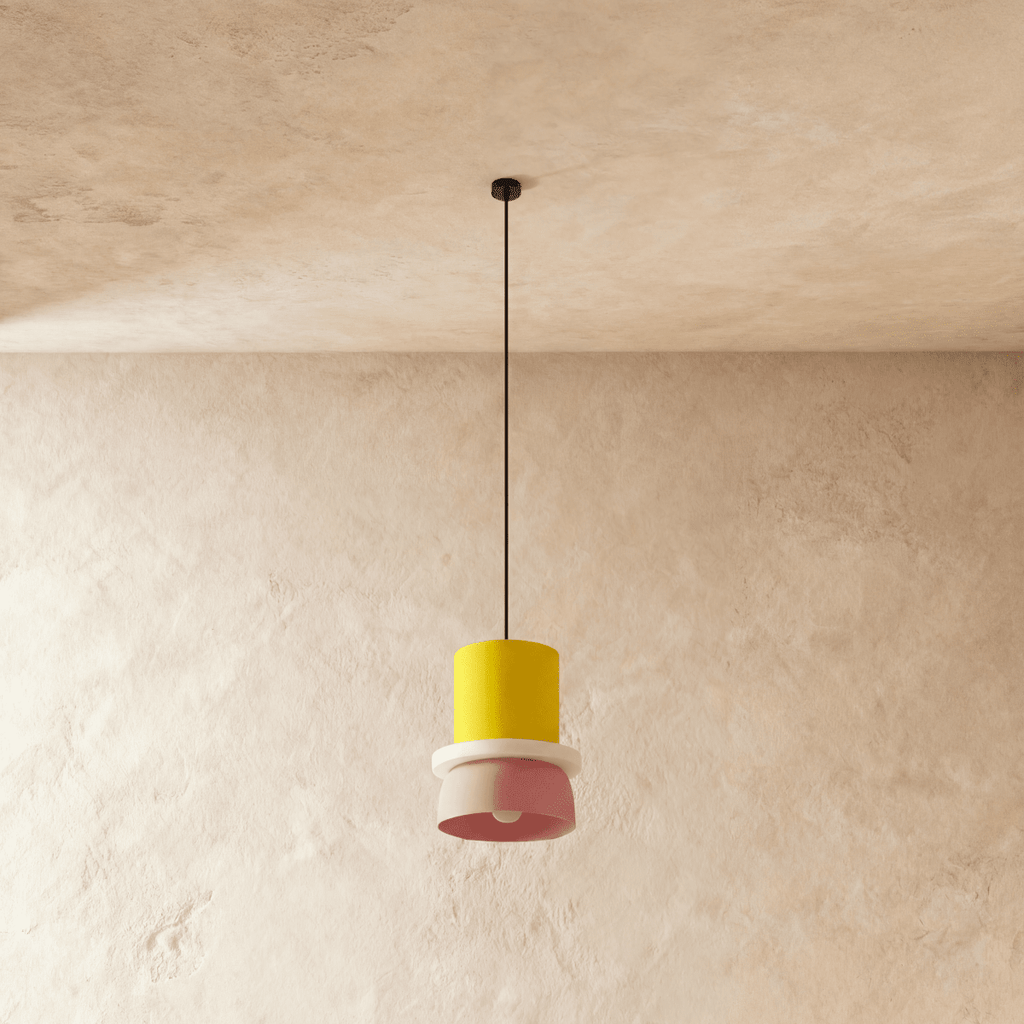 Modern Aluminum Pendant Light With Dome Acrylic Shade