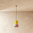 Modern Aluminum Pendant Light With Dome Acrylic Shade