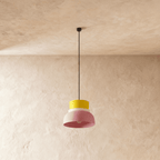 Modern Aluminum Pendant Light With Dome Acrylic Shade