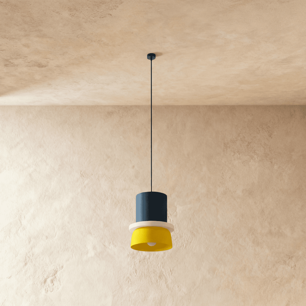 Modern Aluminum Pendant Light With Dome Acrylic Shade
