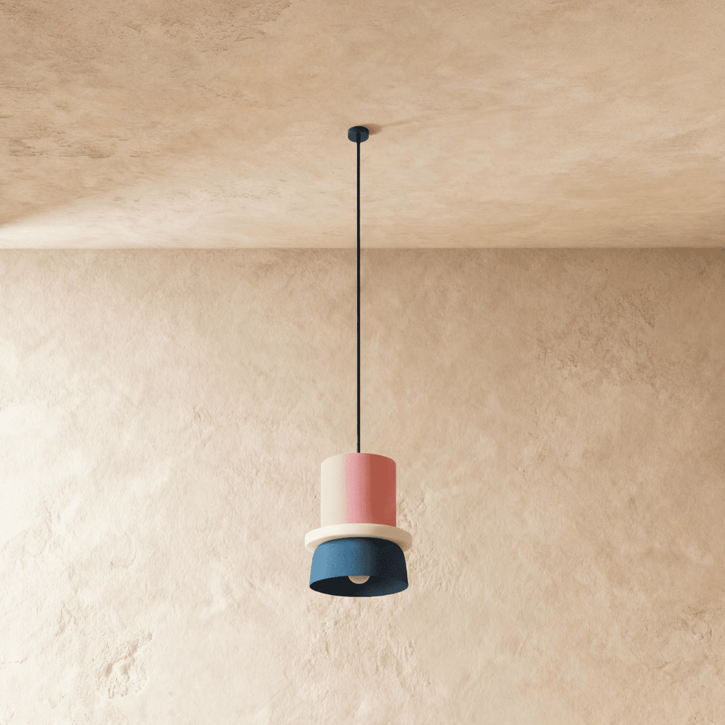 Modern Aluminum Pendant Light With Dome Acrylic Shade