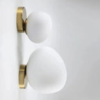 Modern Glass Wall Sconce With Warm LED Glow