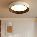 Modern Wood Flush Mount Ceiling Light for Living Room