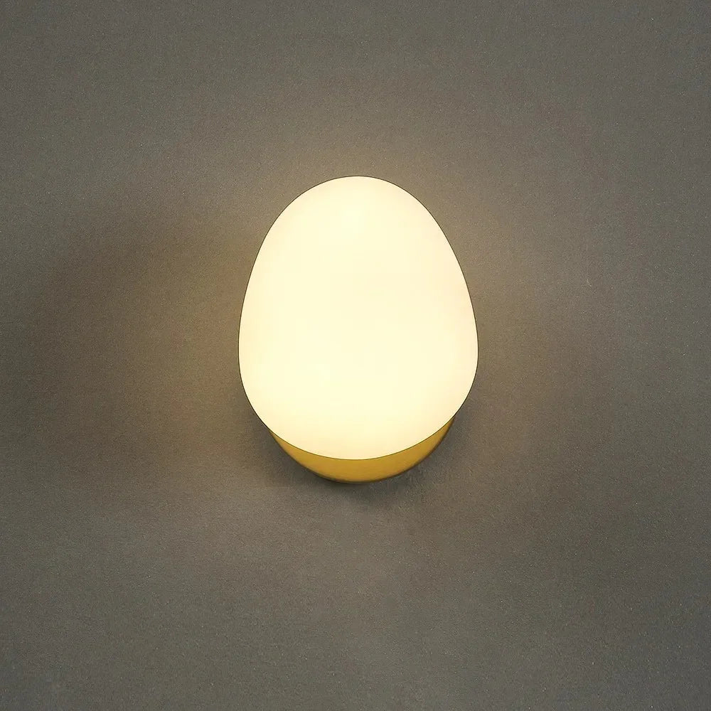 Modern Glass Wall Sconce With Warm LED Glow