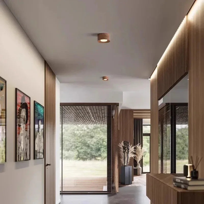 Modern Resin Flush Mount Ceiling Light With Tri-Color LED