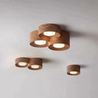 Modern Resin Flush Mount Ceiling Light With Tri-Color LED