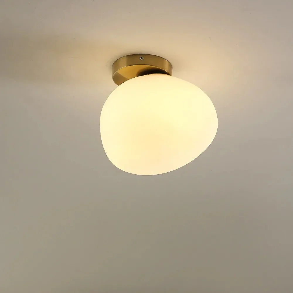 Modern Glass Wall Sconce With Warm LED Glow