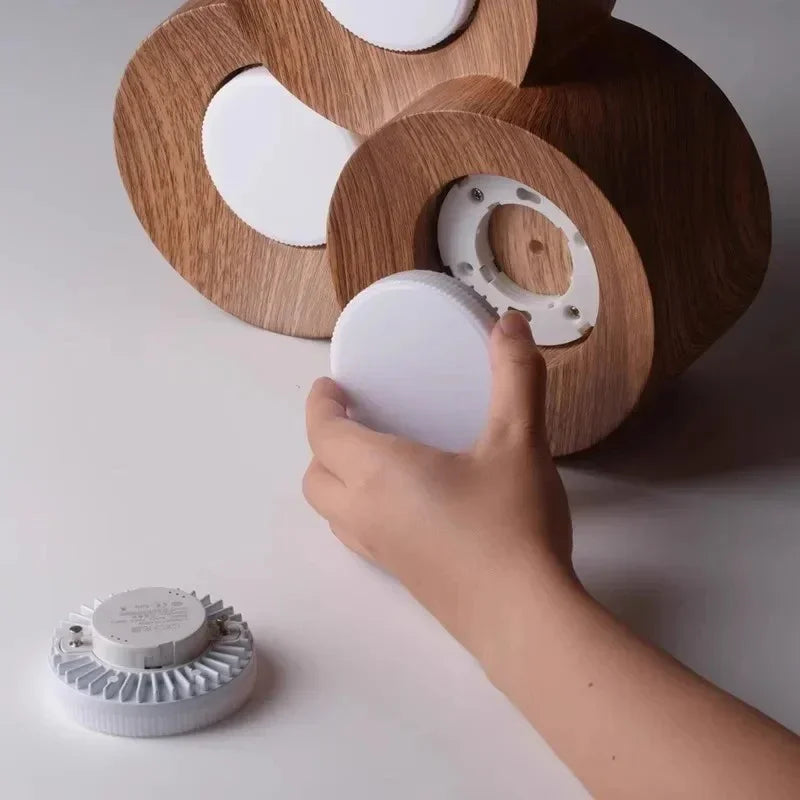 Modern Resin Flush Mount Ceiling Light With Tri-Color LED