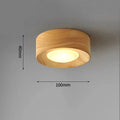Modern Wood Flush Mount Ceiling Light