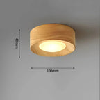 Modern Wood Flush Mount Ceiling Light