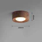 Modern Wood Flush Mount Ceiling Light