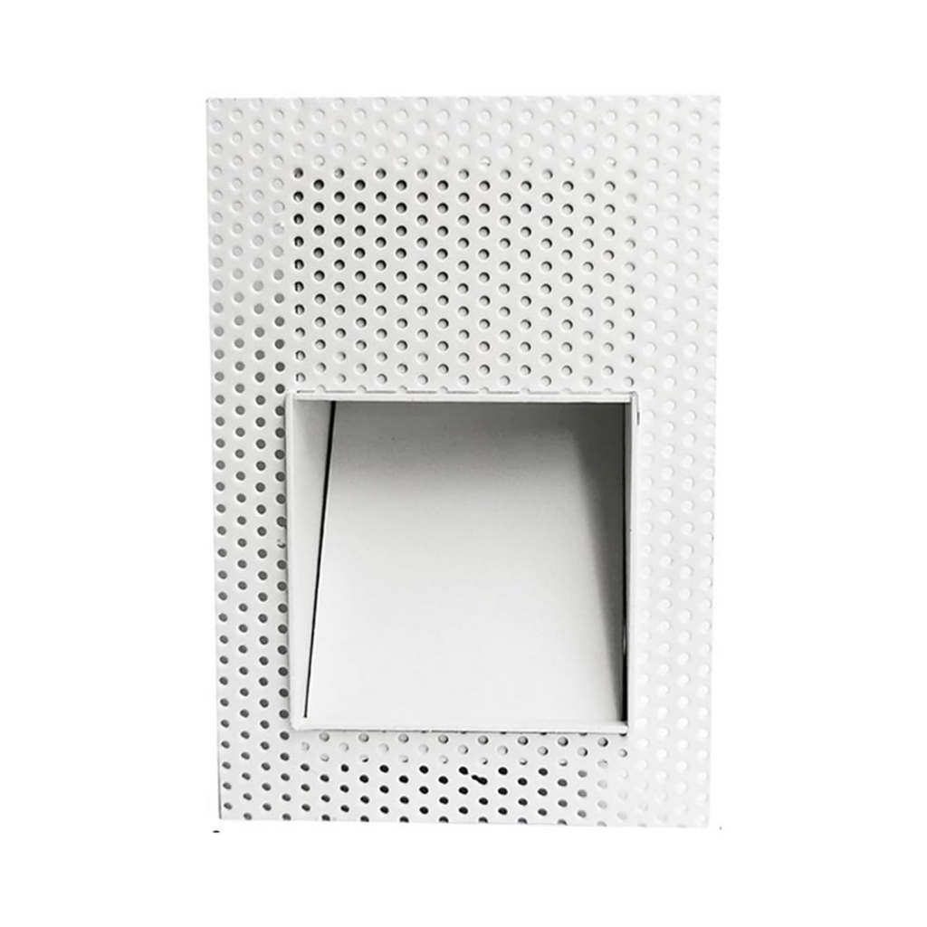 Frameless LED Sensor Wall Sconce With Perforated Panel Design