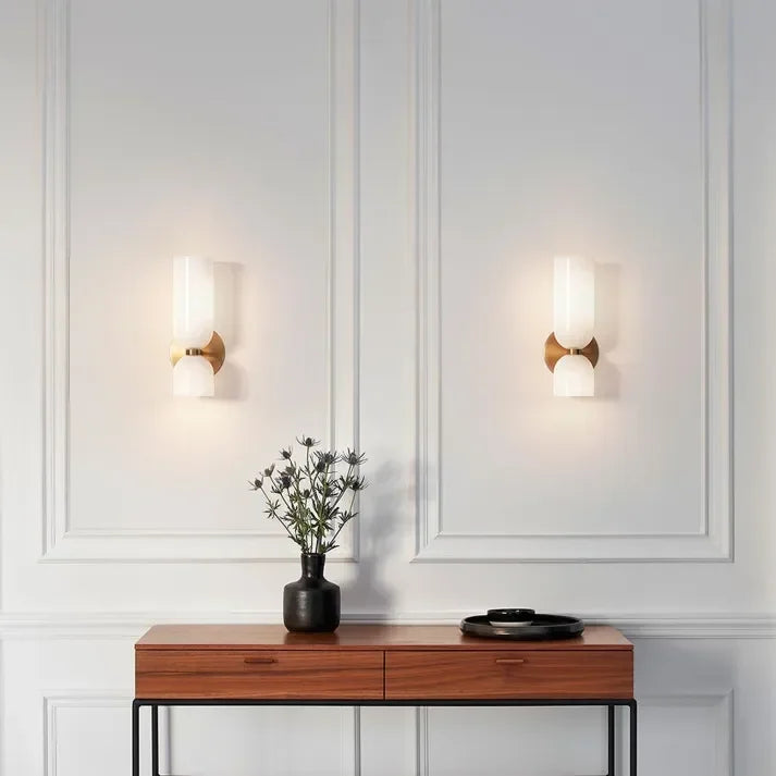 Modern Glass Wall Sconce for Living Room and Bedroom