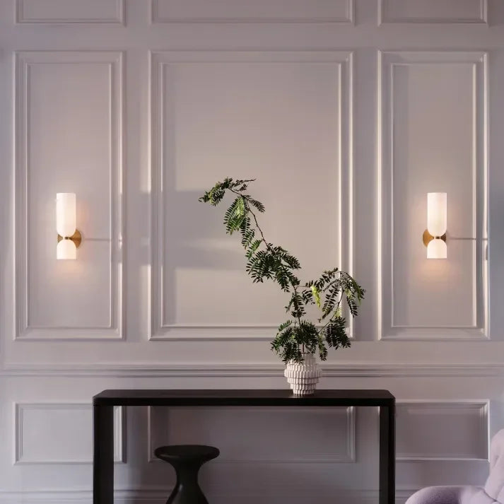 Modern Glass Wall Sconce for Living Room and Bedroom