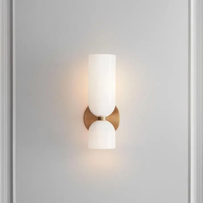 Modern Glass Wall Sconce for Living Room and Bedroom